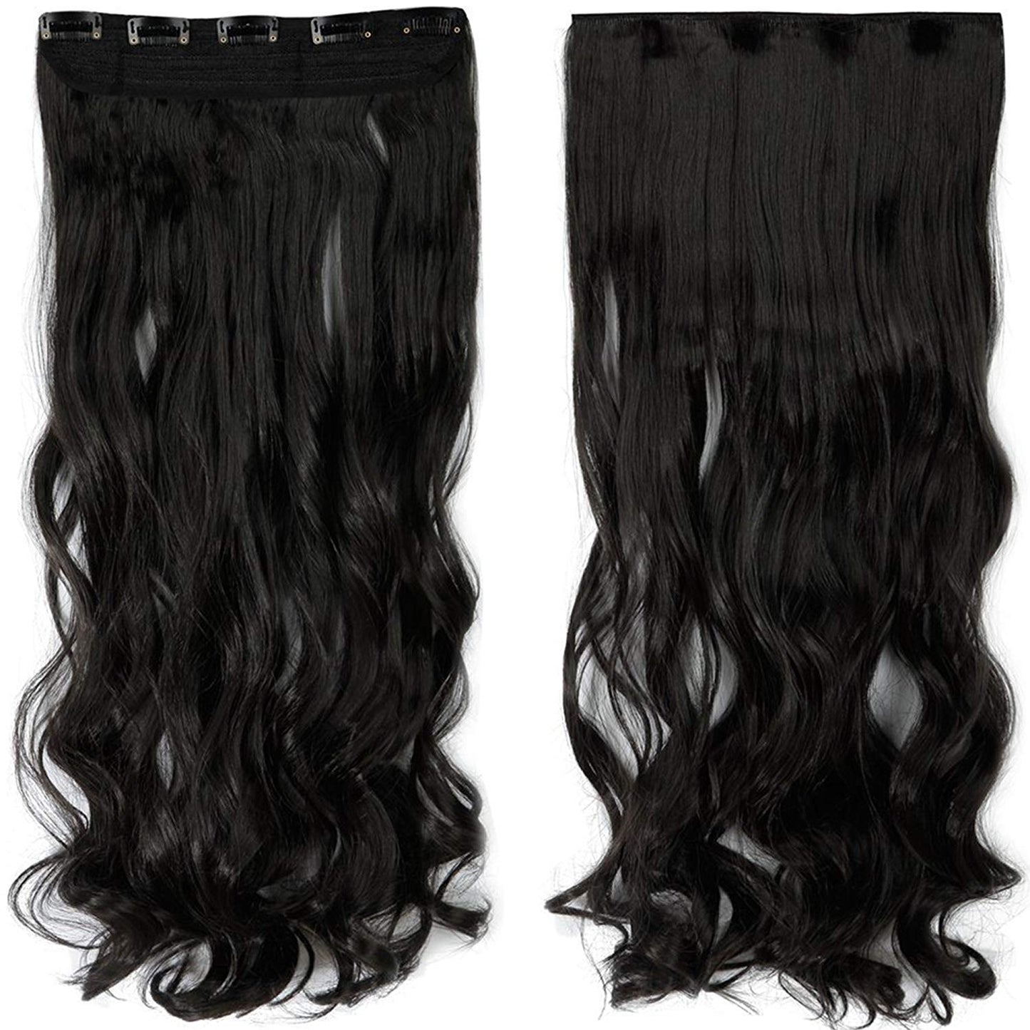 Hair Extension 5 Clips (24 inch) Straight/Curly