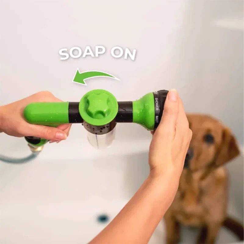 8 Mode Water Spray Gun With Soap Dispenser