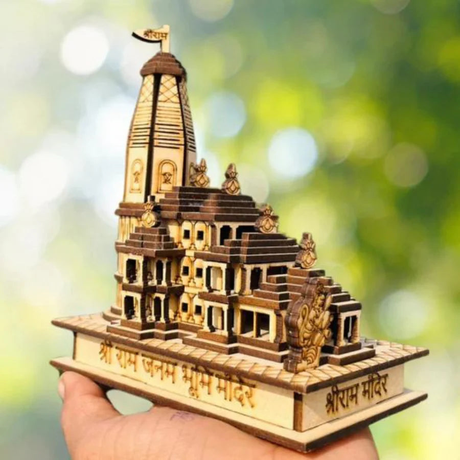 Shri Ram Mandir Ayodhya 3D Wooden Temple