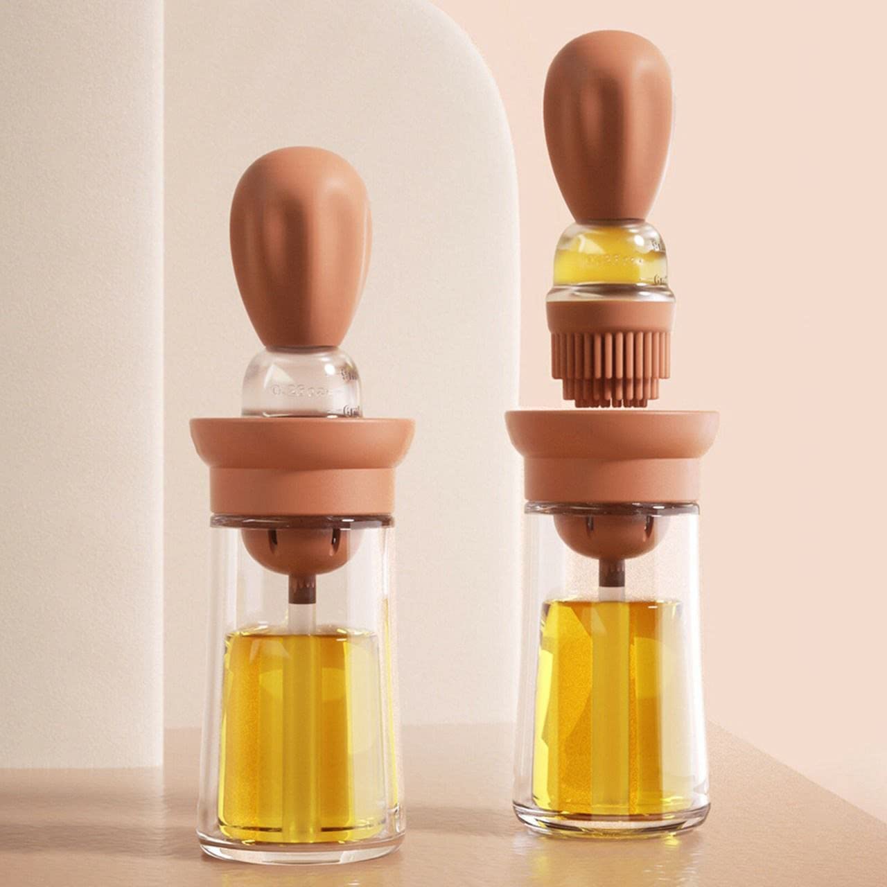 Oil Dispenser Bottle With Silicone Brush