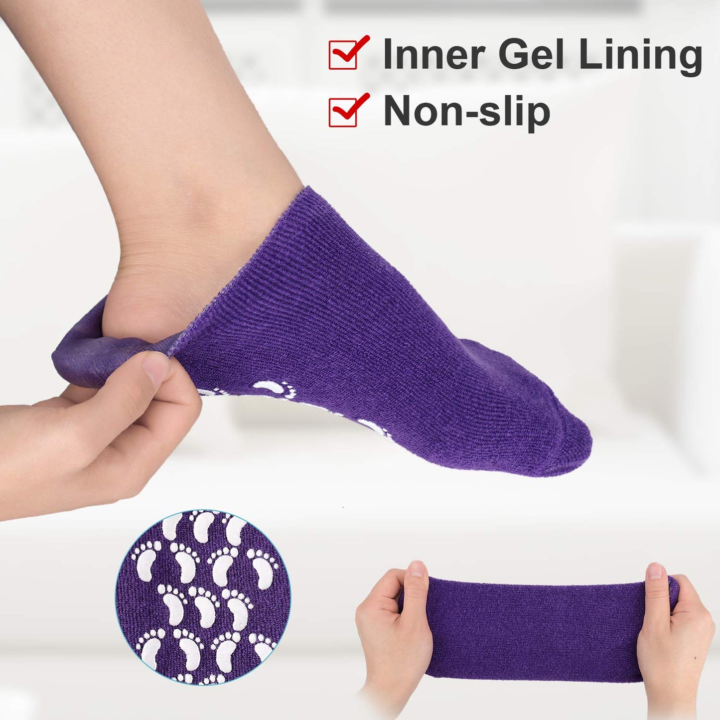 Crack Heel Silicon Spa Gel Socks