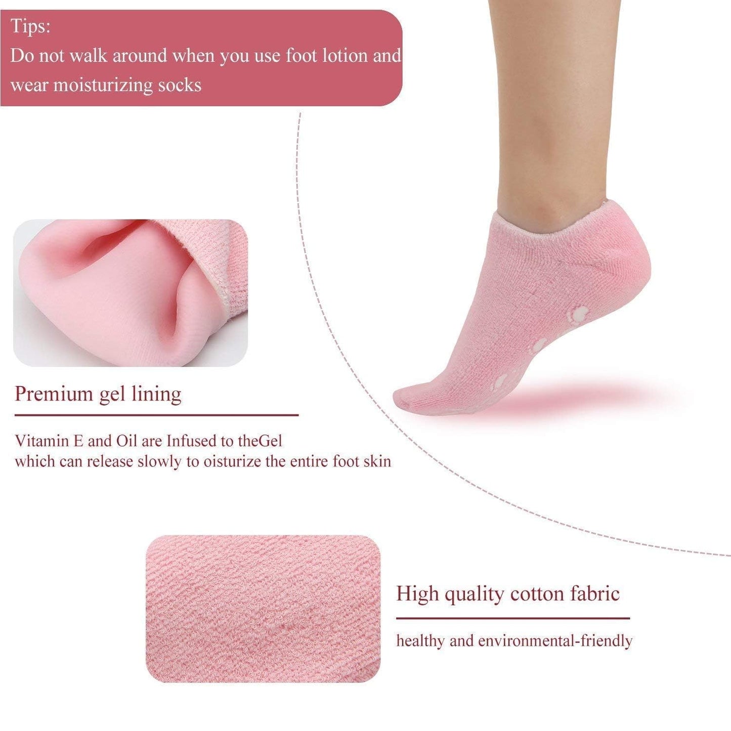 Crack Heel Silicon Spa Gel Socks