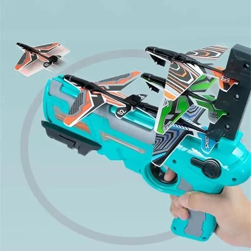 Airplane Launcher Toy Gun with Foam Glider (50% OFF TODAY)