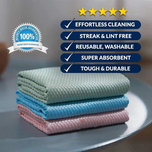 MICRO-FIBER CLEANING CLOTH (Pack of 5 Pcs)